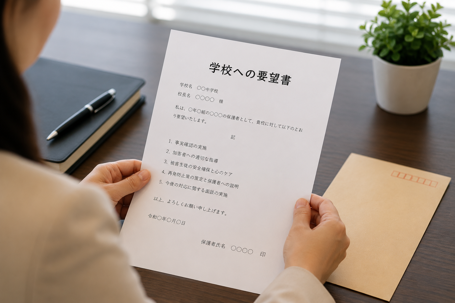 学校への要望書作成